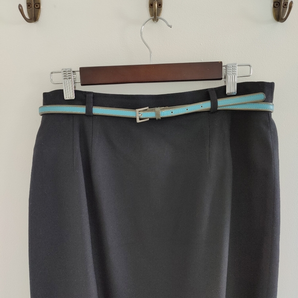 Talbot's | 100% Woolmark | Made in USA | size 12 basic black 🖤 skirt | 12 - Picture 12 of 14